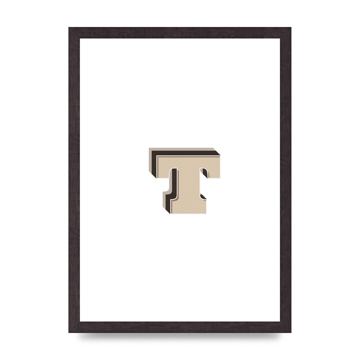 Alphabet Mix Match T" Wall Art - A3 framed