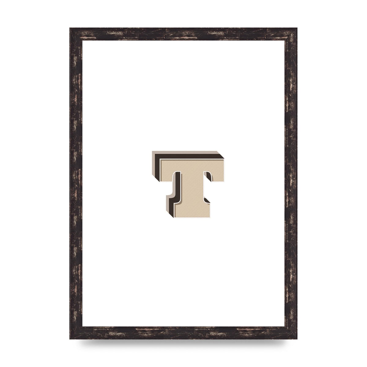 Alphabet Mix Match T" Wall Art - A3 framed
