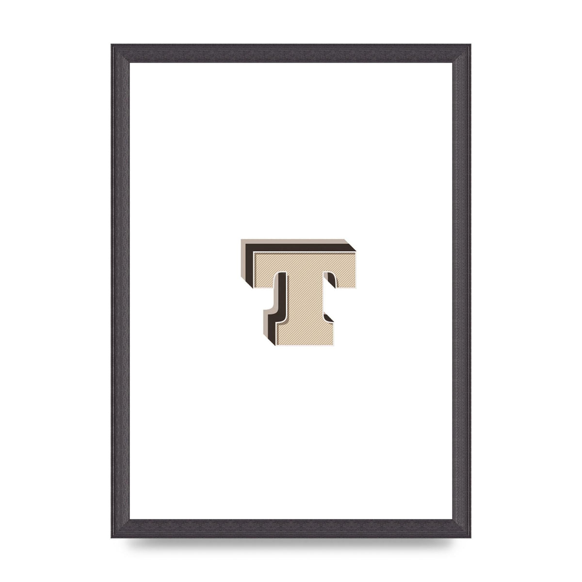 Alphabet Mix Match T" Wall Art - A3 framed