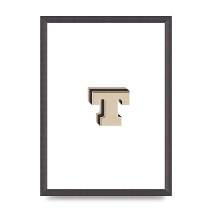 Alphabet Mix Match T" Wall Art - A3 framed