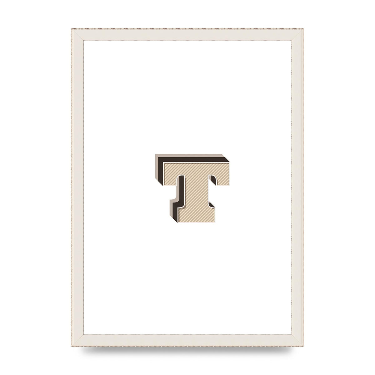 Alphabet Mix Match T" Wall Art - A3 framed