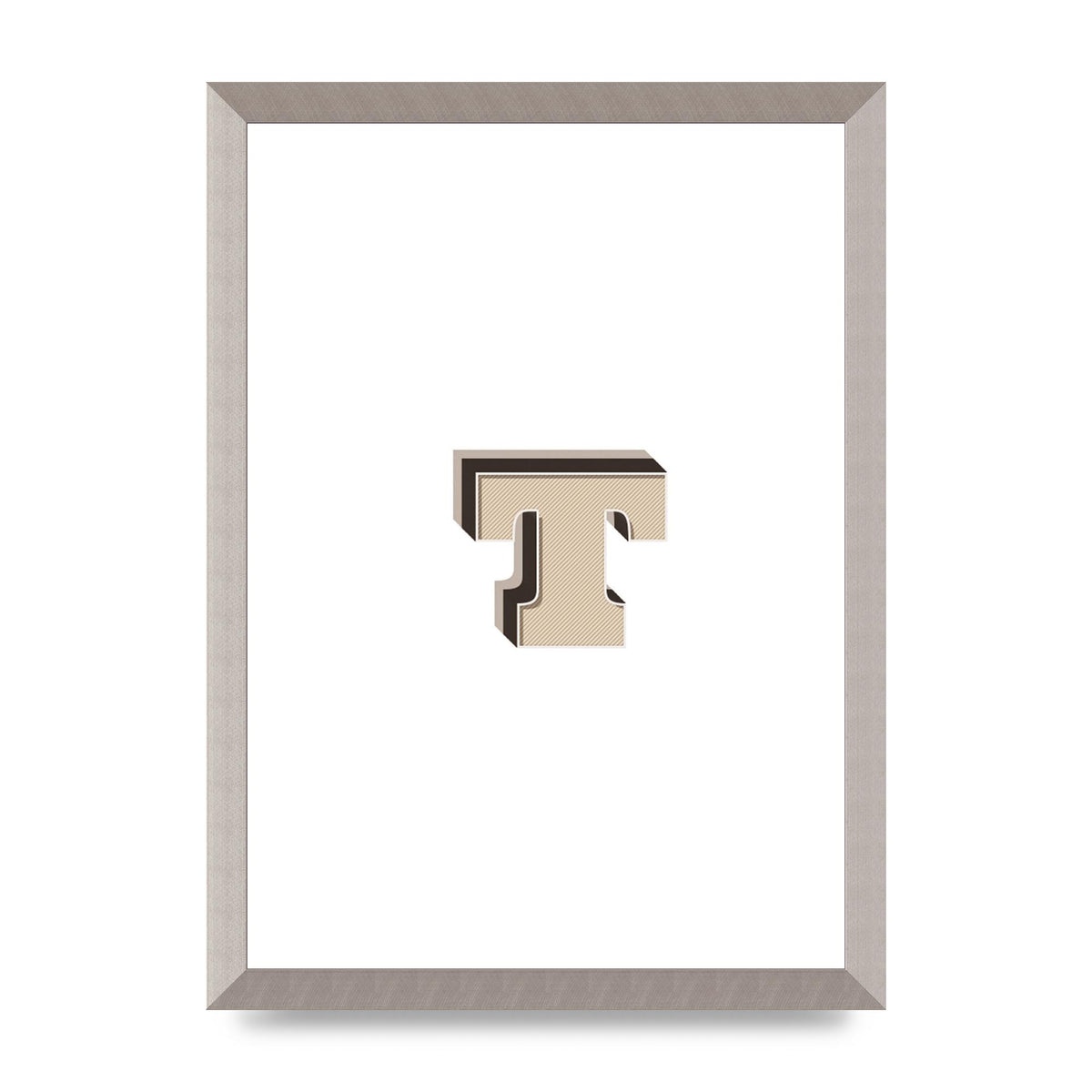 Alphabet Mix Match T" Wall Art - A3 framed