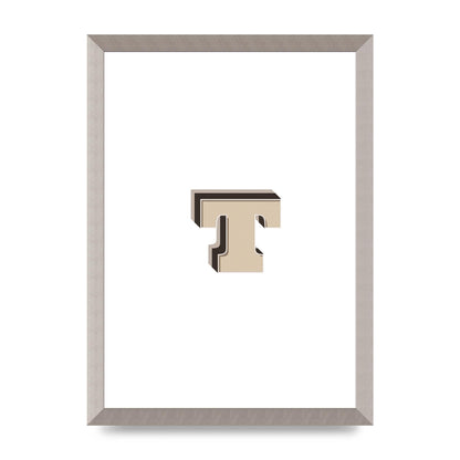 Alphabet Mix Match T" Wall Art - A3 framed