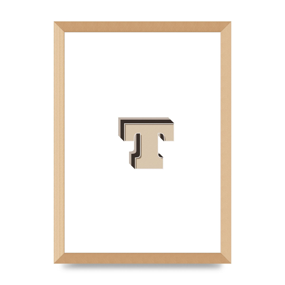 Alphabet Mix Match T" Wall Art - A3 framed