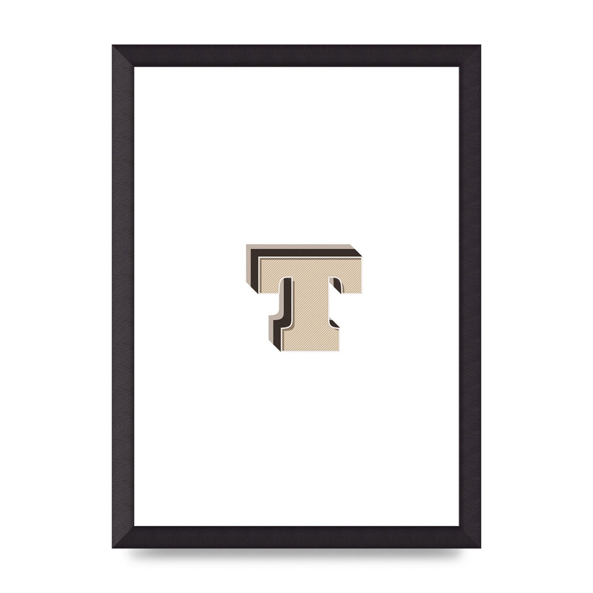 Alphabet Mix Match T" Wall Art - A3 framed