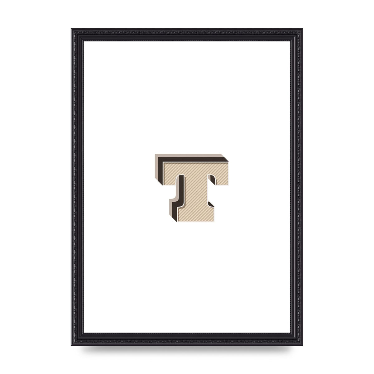 Alphabet Mix Match T" Wall Art - A3 framed