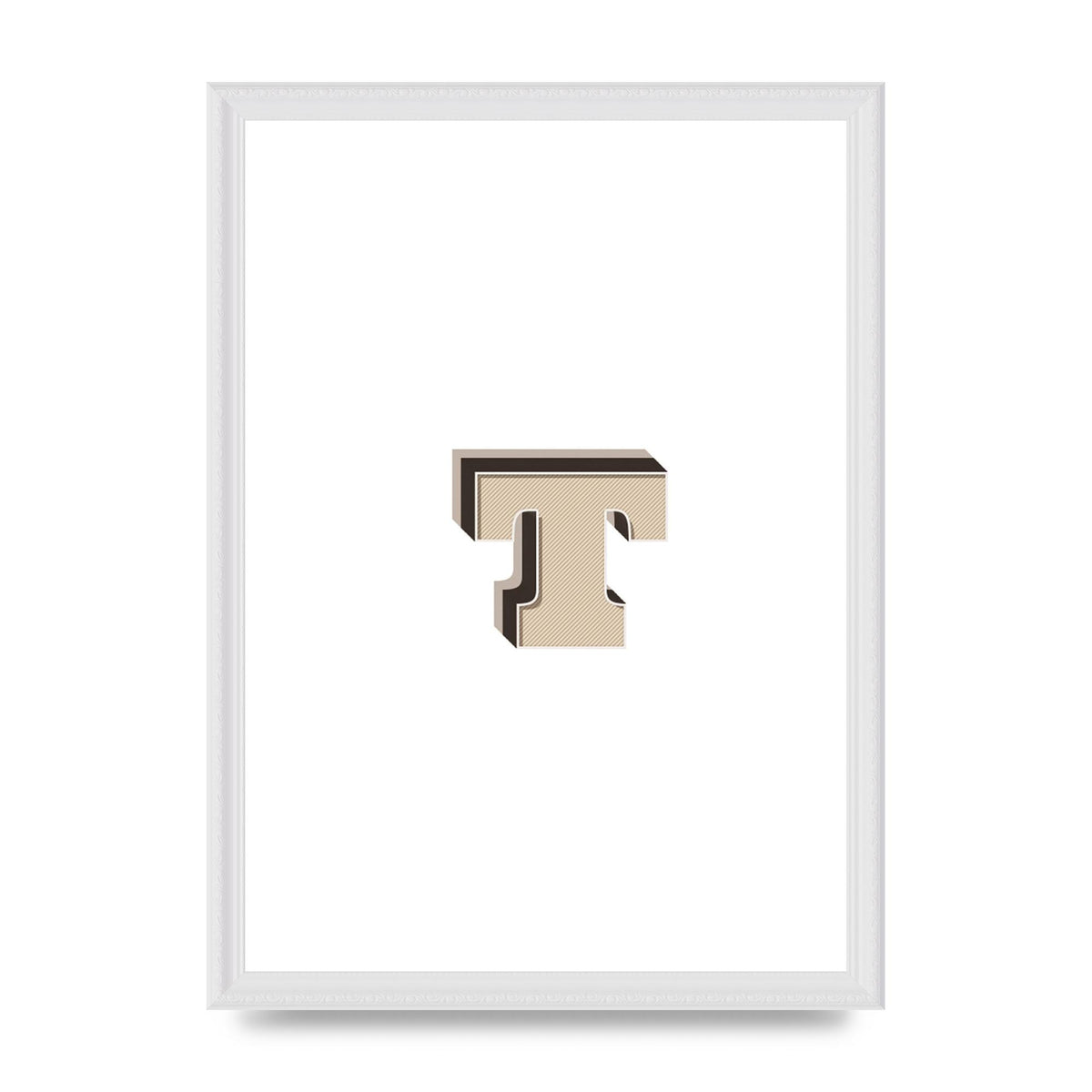 Alphabet Mix Match T" Wall Art - A3 framed