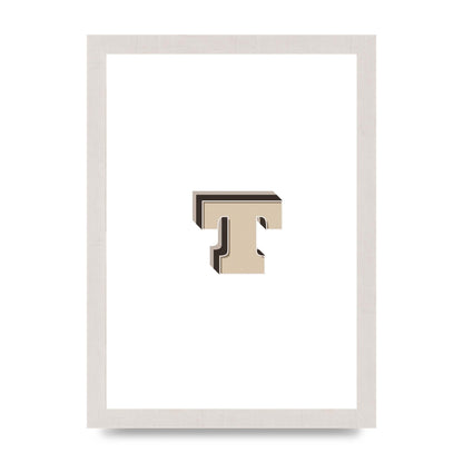 Alphabet Mix Match T" Wall Art - A4 framed
