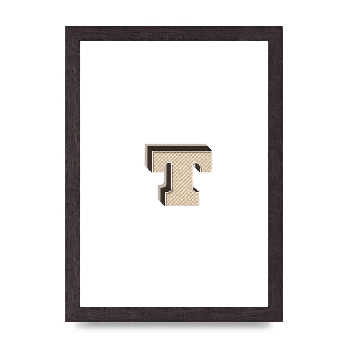 Alphabet Mix Match T" Wall Art - A4 framed