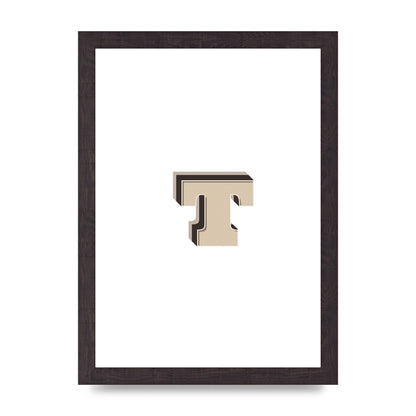 Alphabet Mix Match T" Wall Art - A4 framed