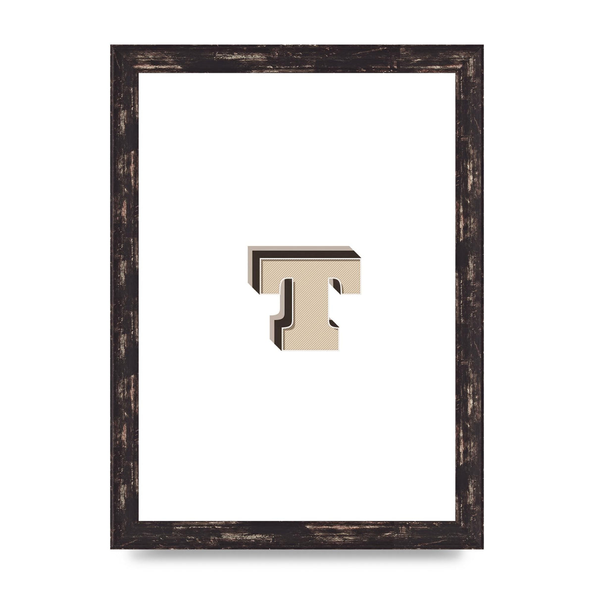 Alphabet Mix Match T" Wall Art - A4 framed