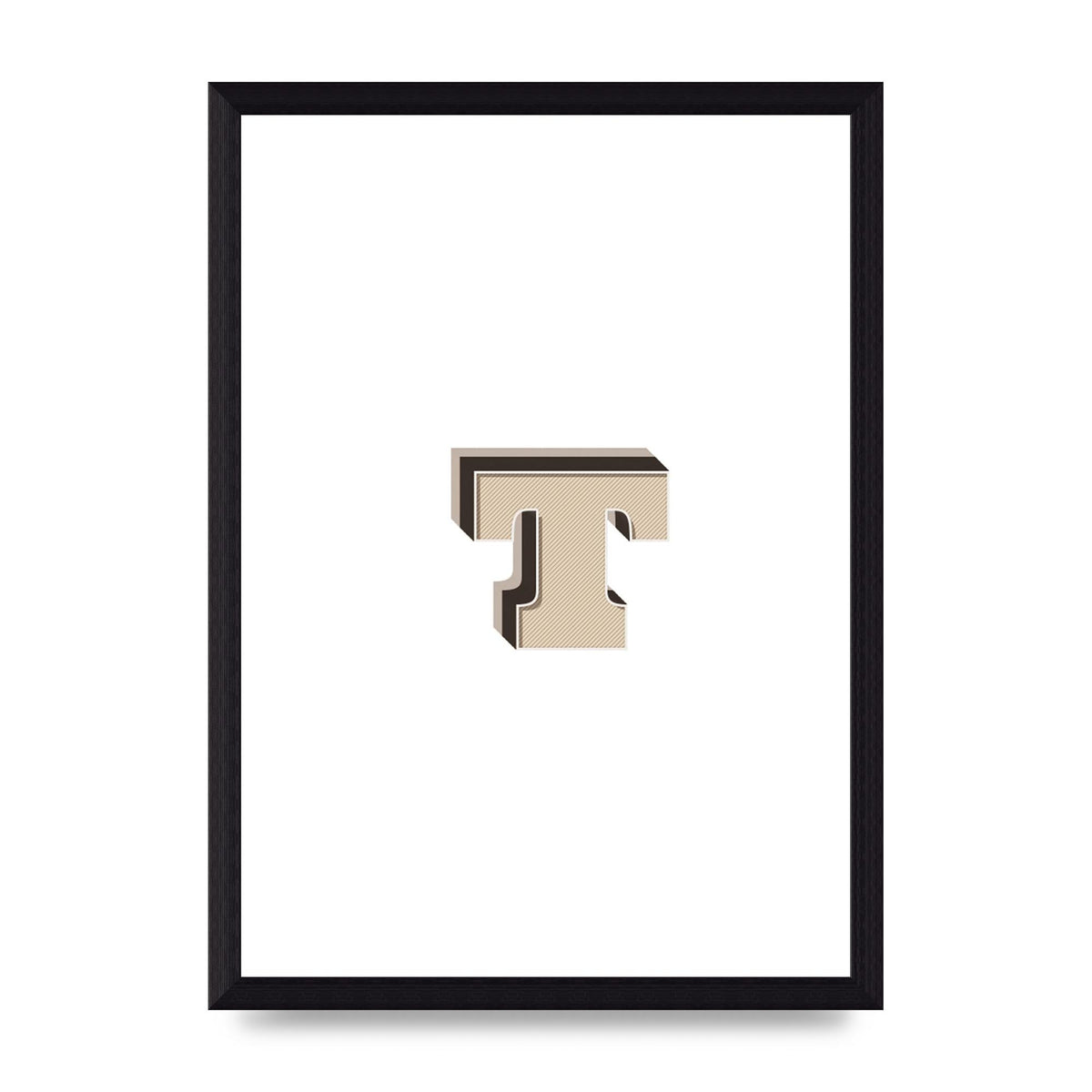 Alphabet Mix Match T" Wall Art - A4 framed