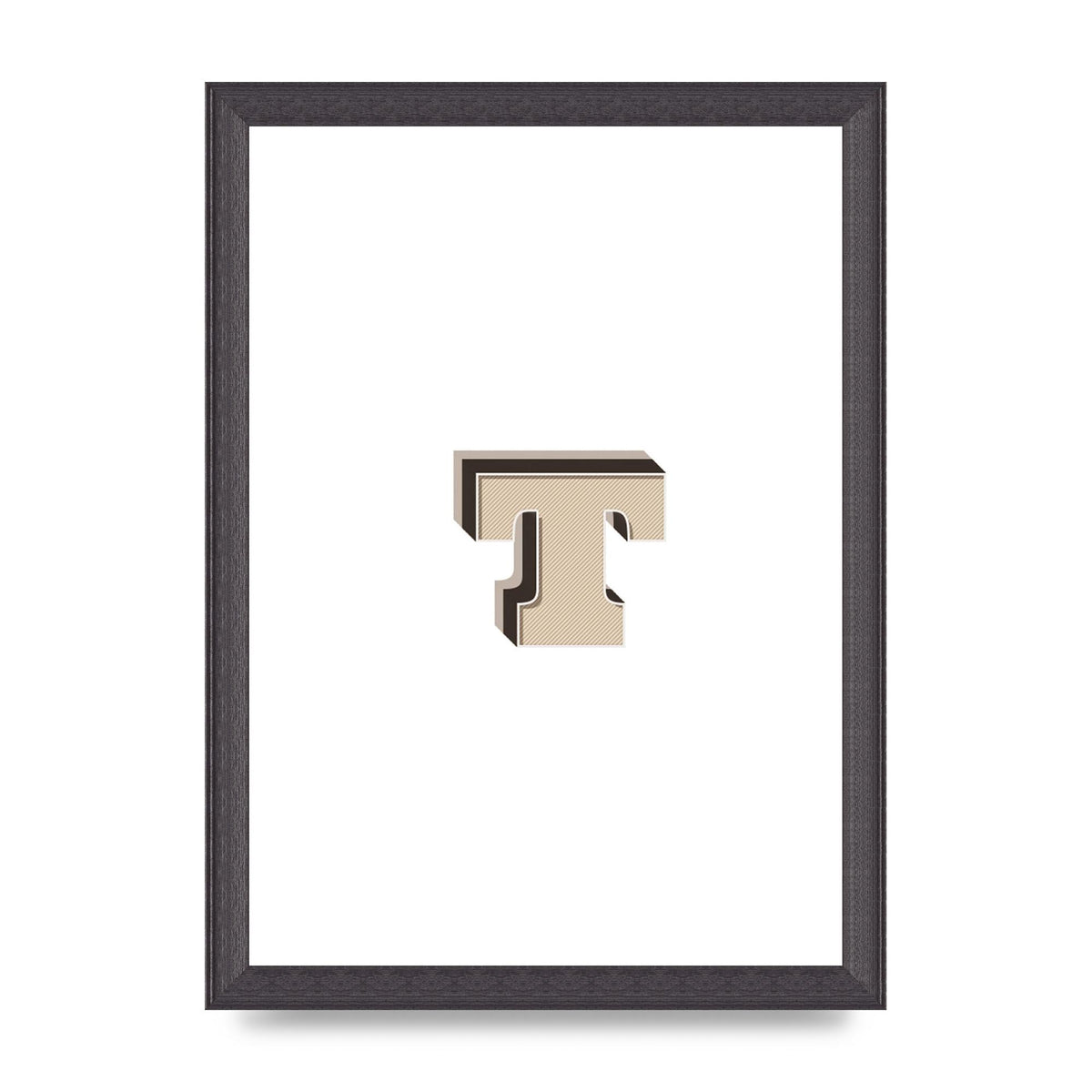 Alphabet Mix Match T" Wall Art - A4 framed