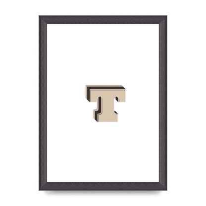 Alphabet Mix Match T" Wall Art - A4 framed