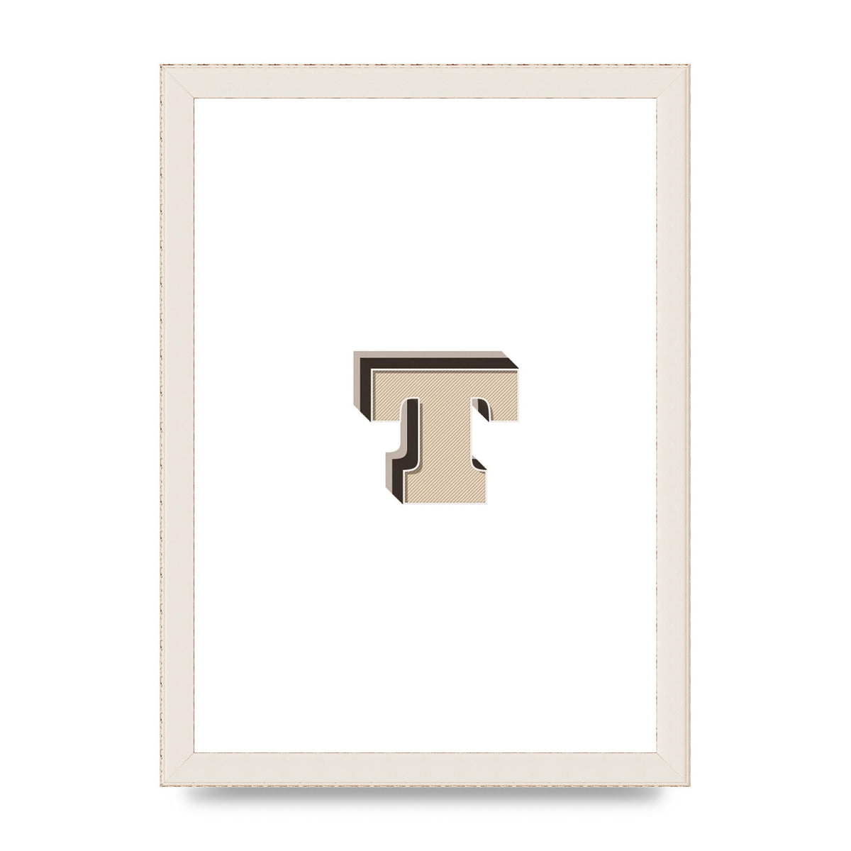 Alphabet Mix Match T" Wall Art - A4 framed