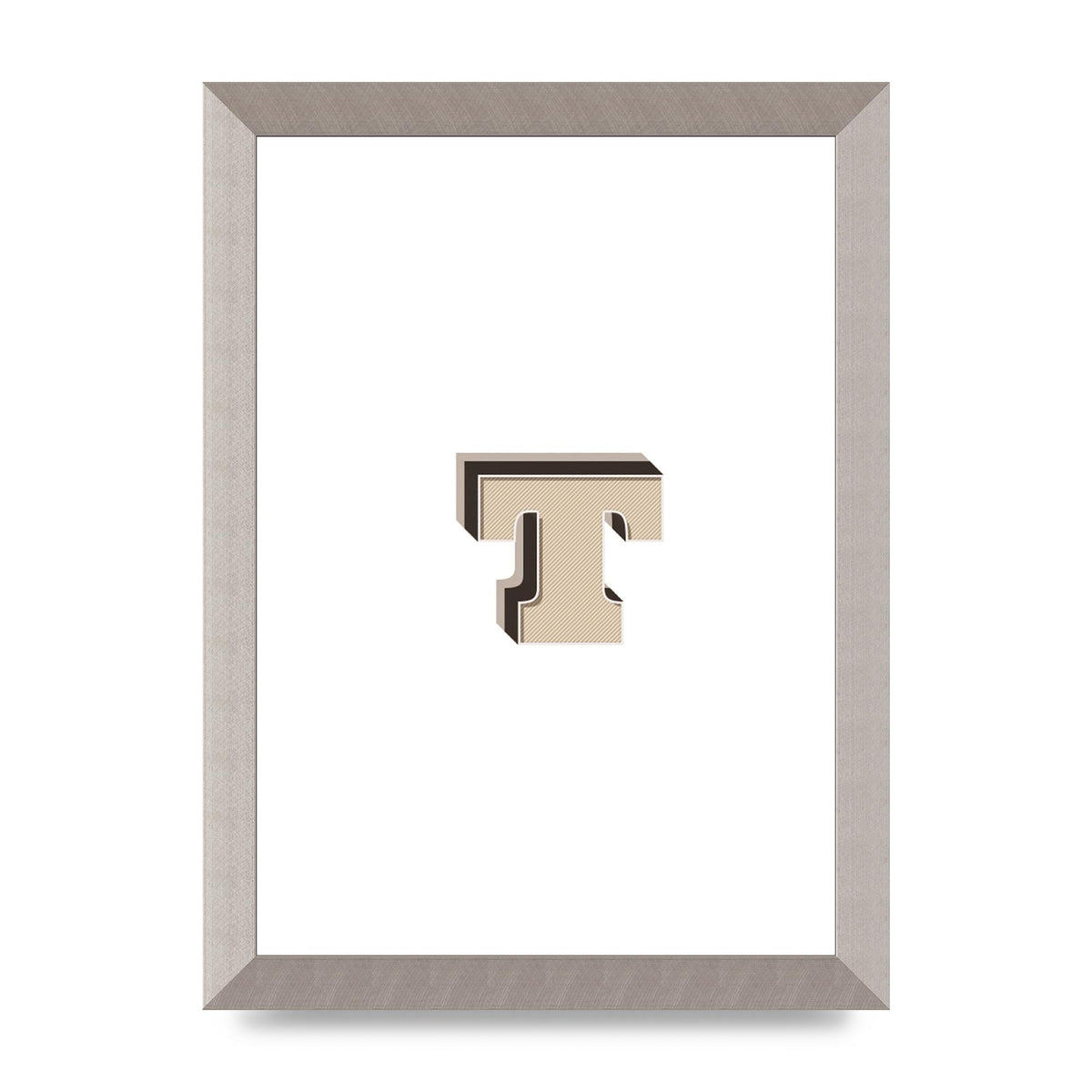 Alphabet Mix Match T" Wall Art - A4 framed