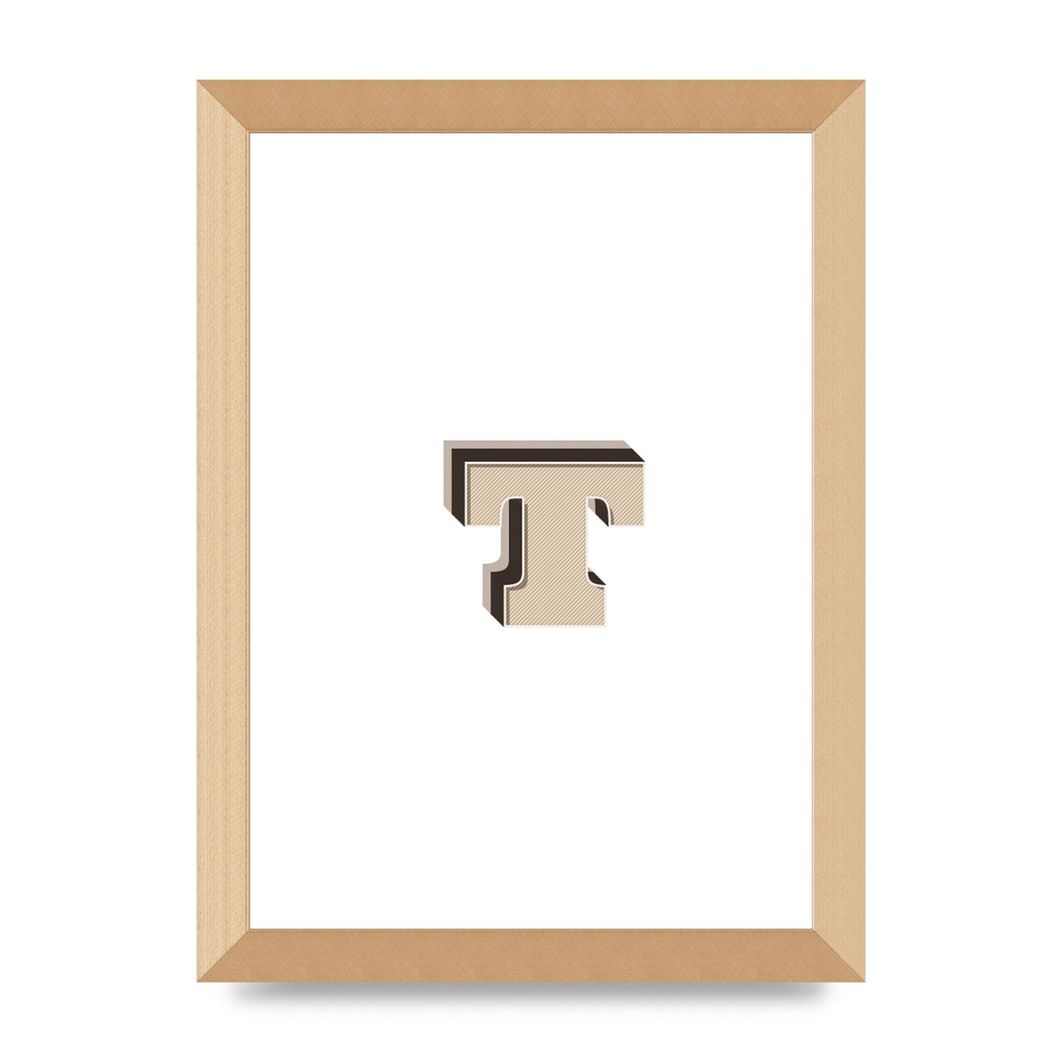 Alphabet Mix Match T" Wall Art - A4 framed