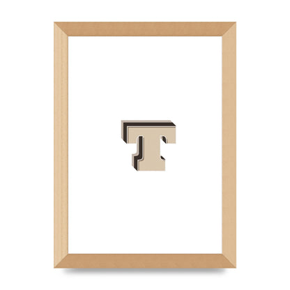 Alphabet Mix Match T" Wall Art - A4 framed