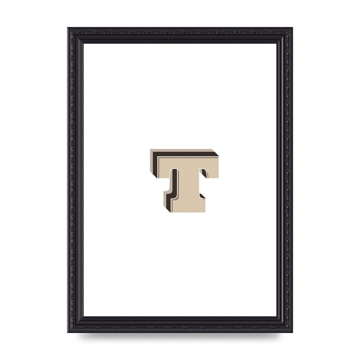 Alphabet Mix Match T" Wall Art - A4 framed