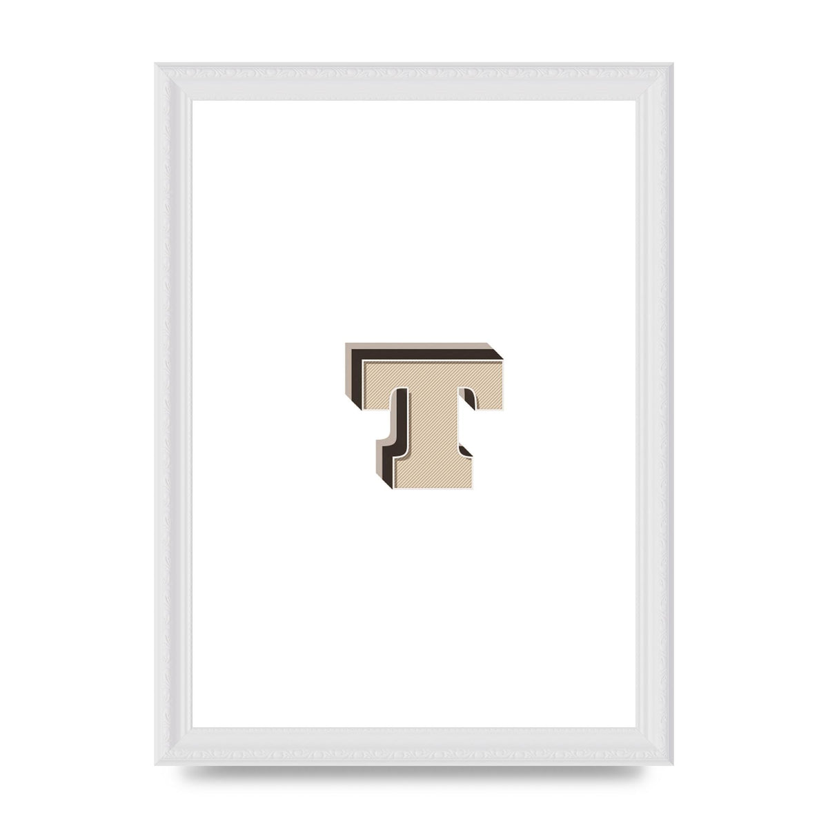 Alphabet Mix Match T" Wall Art - A4 framed