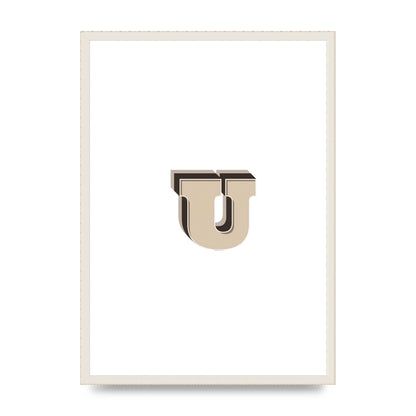 Alphabet Mix Match U" Art For The Home - A2 framed