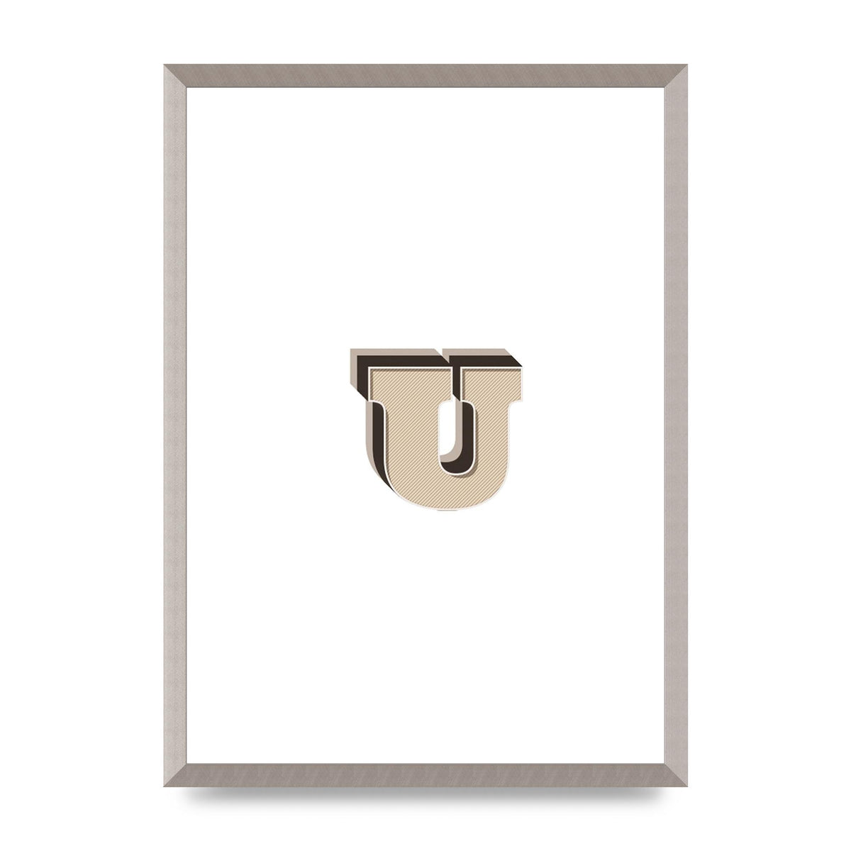 Alphabet Mix Match U" Art For The Home - A2 framed