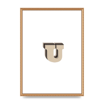 Alphabet Mix Match U" Art For The Home - A2 framed