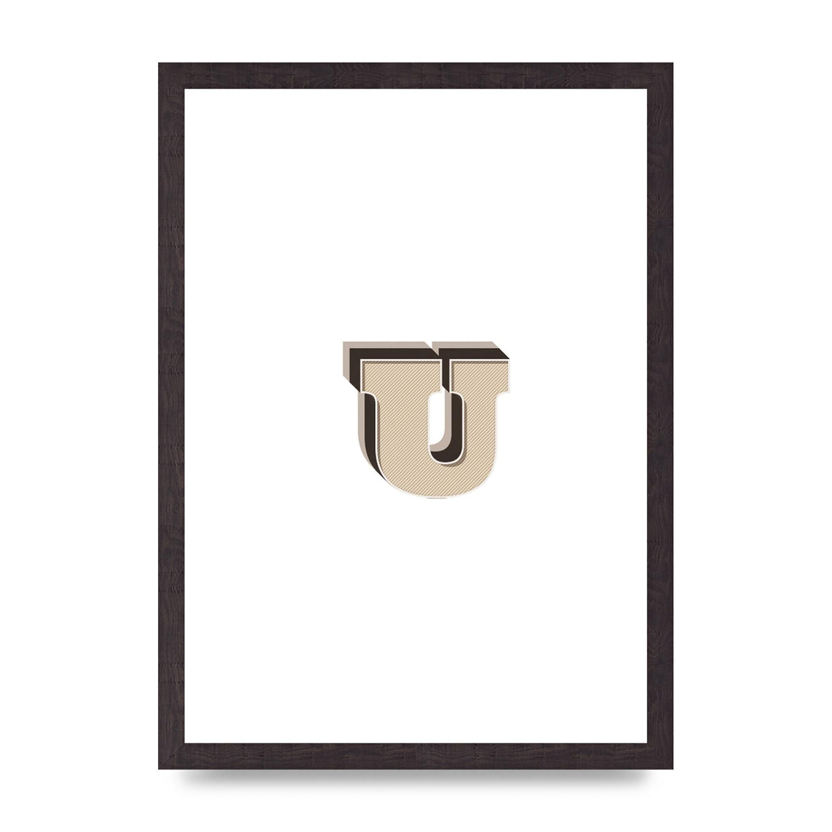 Alphabet Mix Match U" Art For The Home - A3 framed