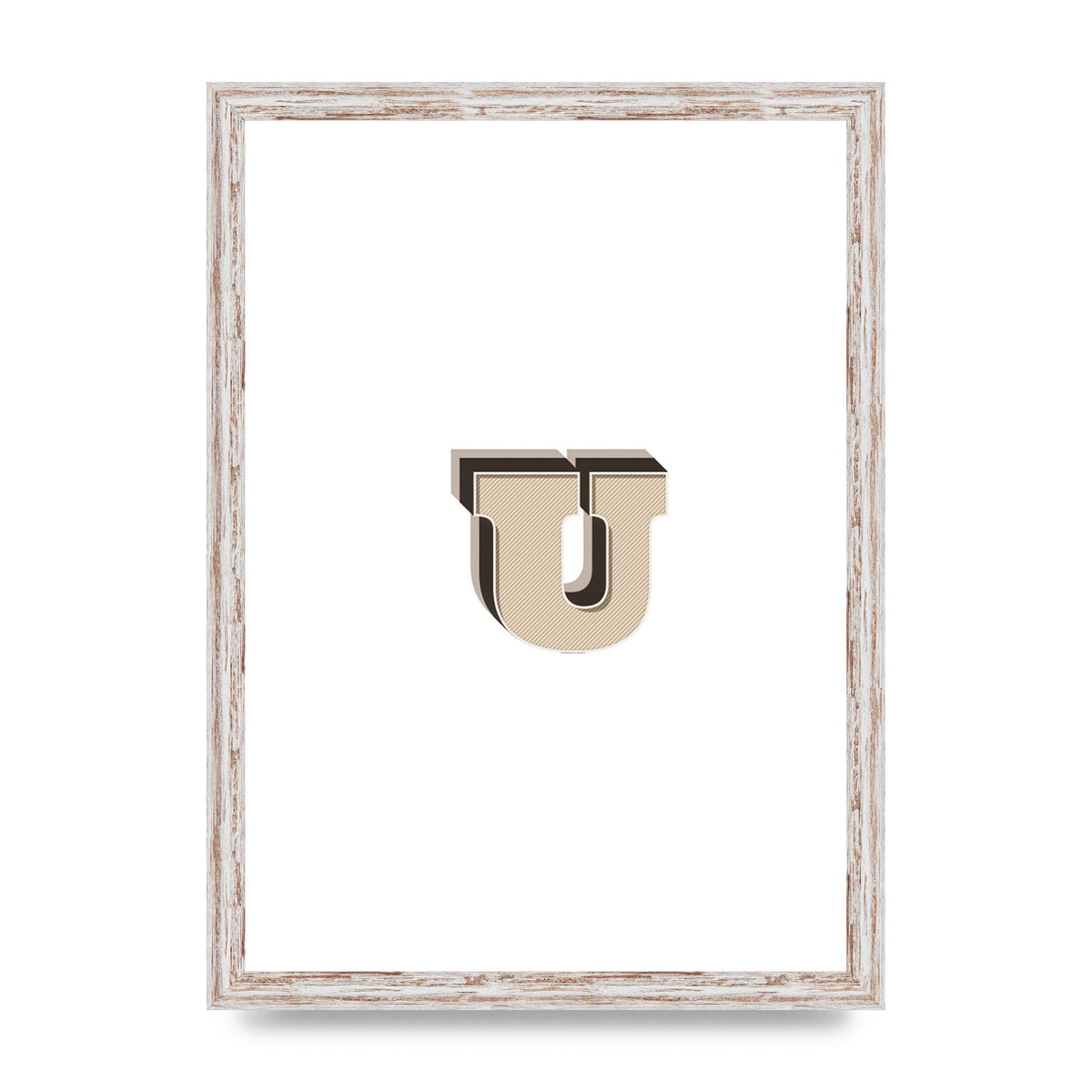 Alphabet Mix Match U" Art For The Home - A3 framed