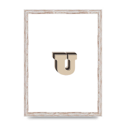 Alphabet Mix Match U" Art For The Home - A3 framed