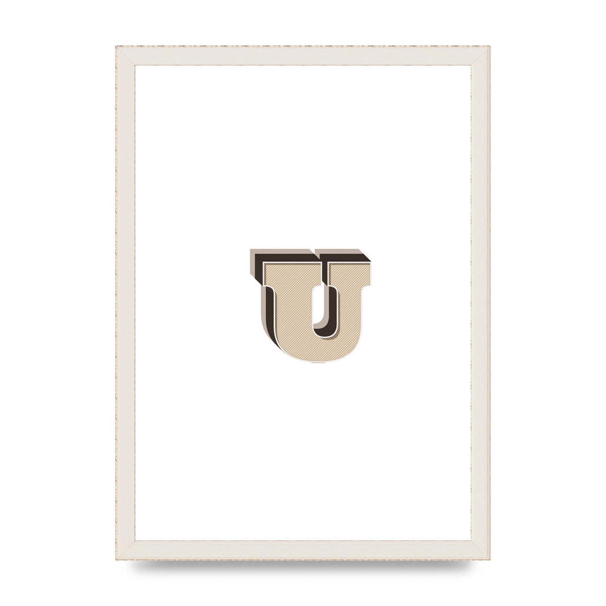 Alphabet Mix Match U" Art For The Home - A3 framed