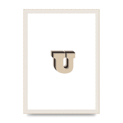 Alphabet Mix Match U" Art For The Home - A3 framed