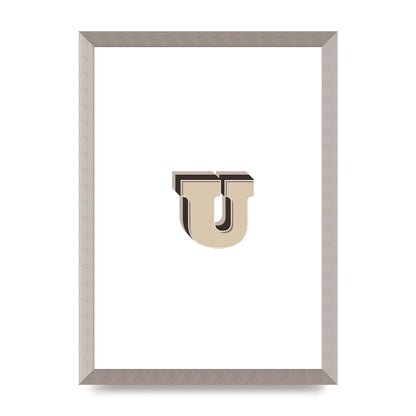 Alphabet Mix Match U" Art For The Home - A3 framed