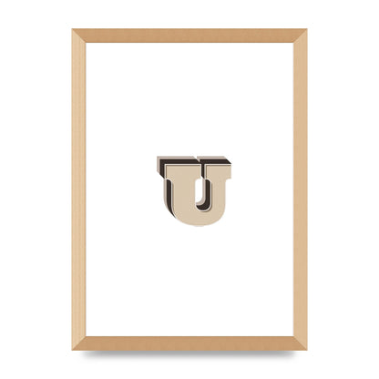 Alphabet Mix Match U" Art For The Home - A3 framed