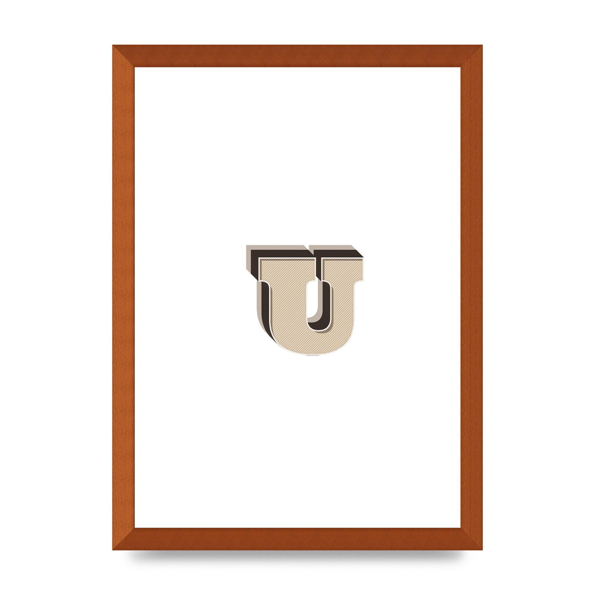 Alphabet Mix Match U" Art For The Home - A3 framed