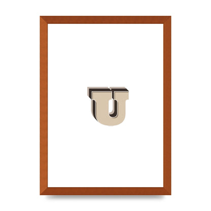 Alphabet Mix Match U" Art For The Home - A3 framed