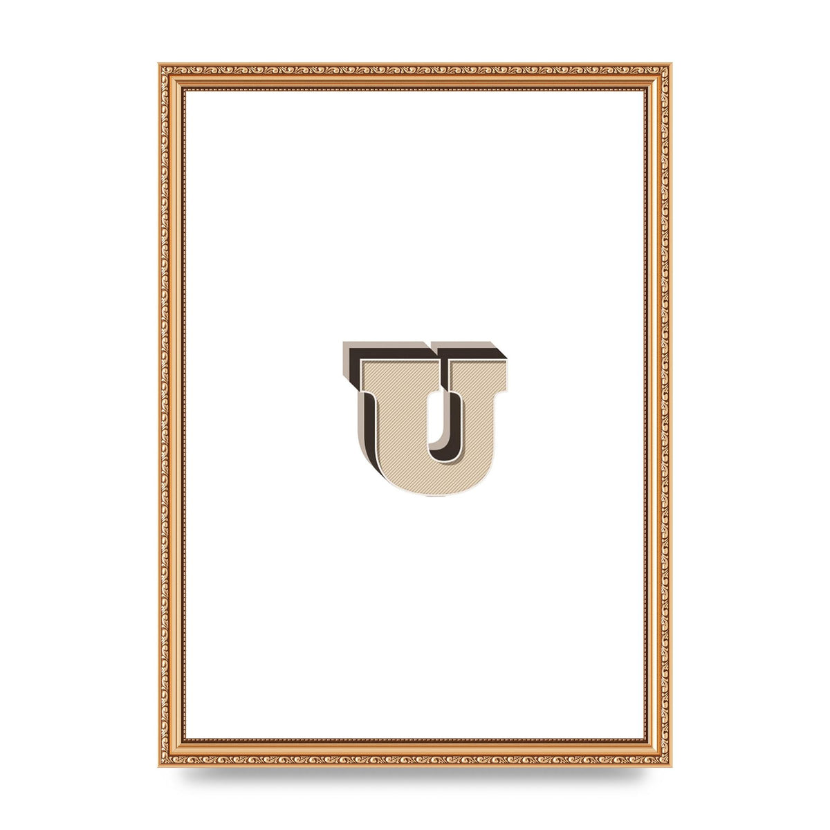 Alphabet Mix Match U" Art For The Home - A3 framed