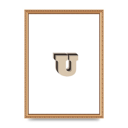 Alphabet Mix Match U" Art For The Home - A3 framed