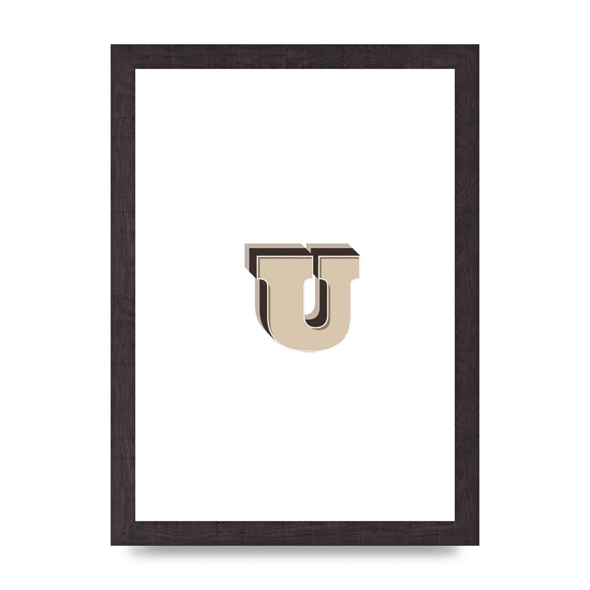 Alphabet Mix Match U" Art For The Home - A4 framed