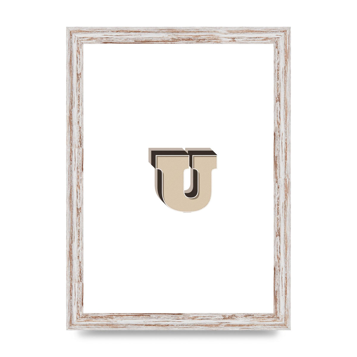 Alphabet Mix Match U" Art For The Home - A4 framed