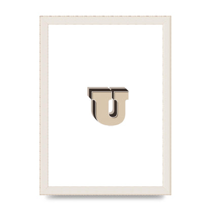 Alphabet Mix Match U" Art For The Home - A4 framed