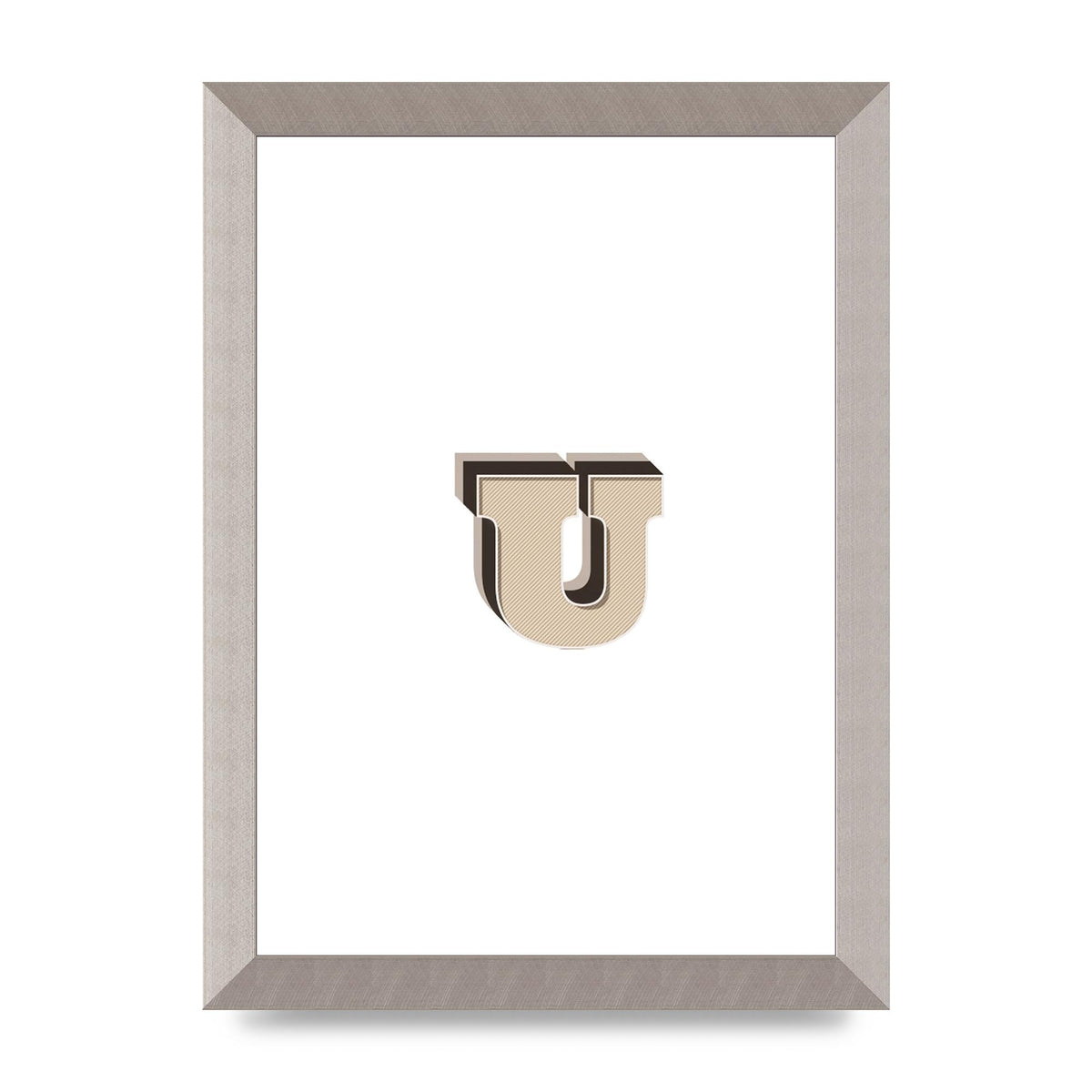 Alphabet Mix Match U" Art For The Home - A4 framed