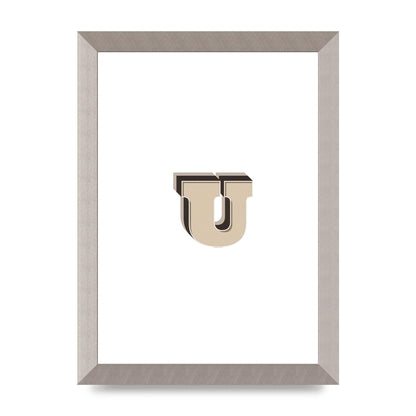 Alphabet Mix Match U" Art For The Home - A4 framed