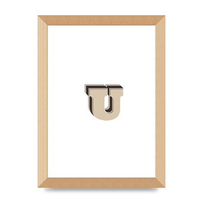 Alphabet Mix Match U" Art For The Home - A4 framed