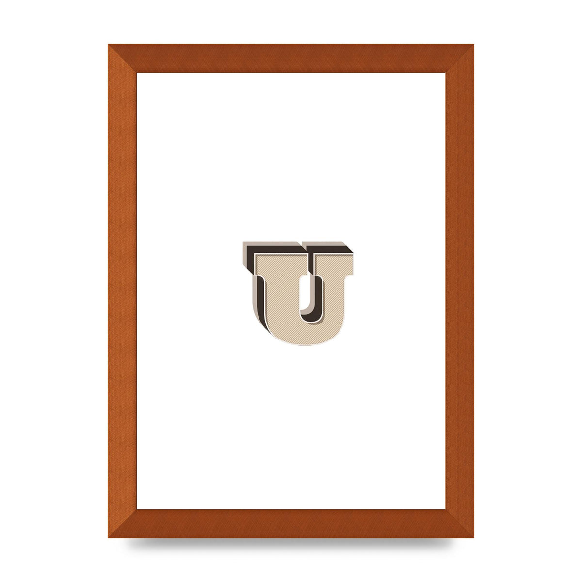 Alphabet Mix Match U" Art For The Home - A4 framed