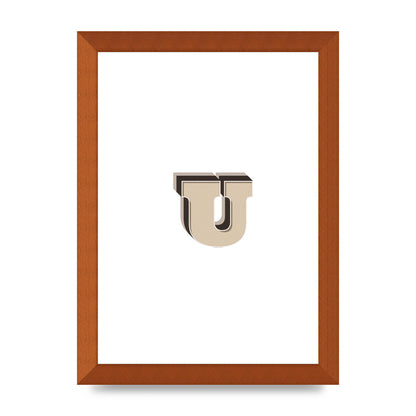 Alphabet Mix Match U" Art For The Home - A4 framed