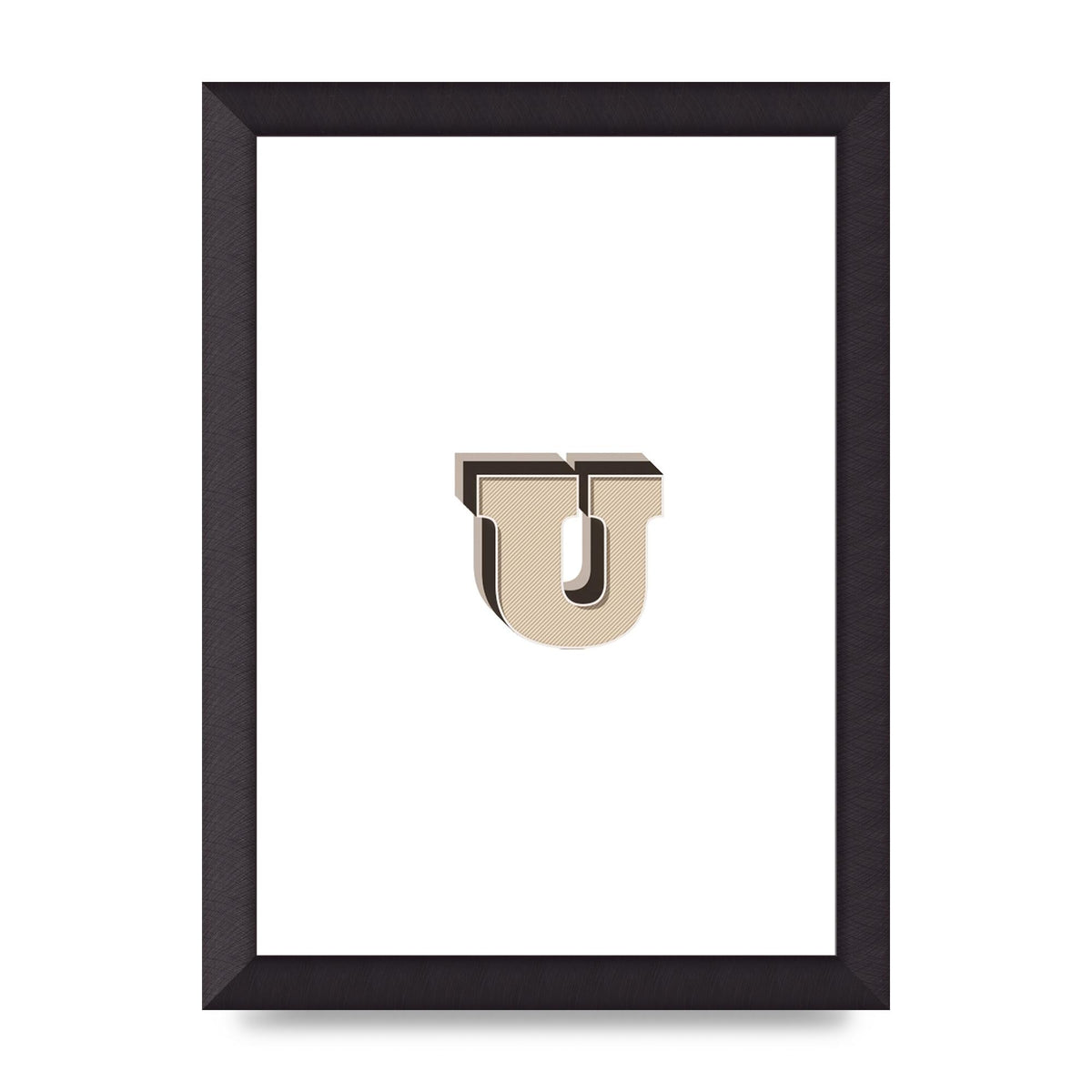 Alphabet Mix Match U" Art For The Home - A4 framed