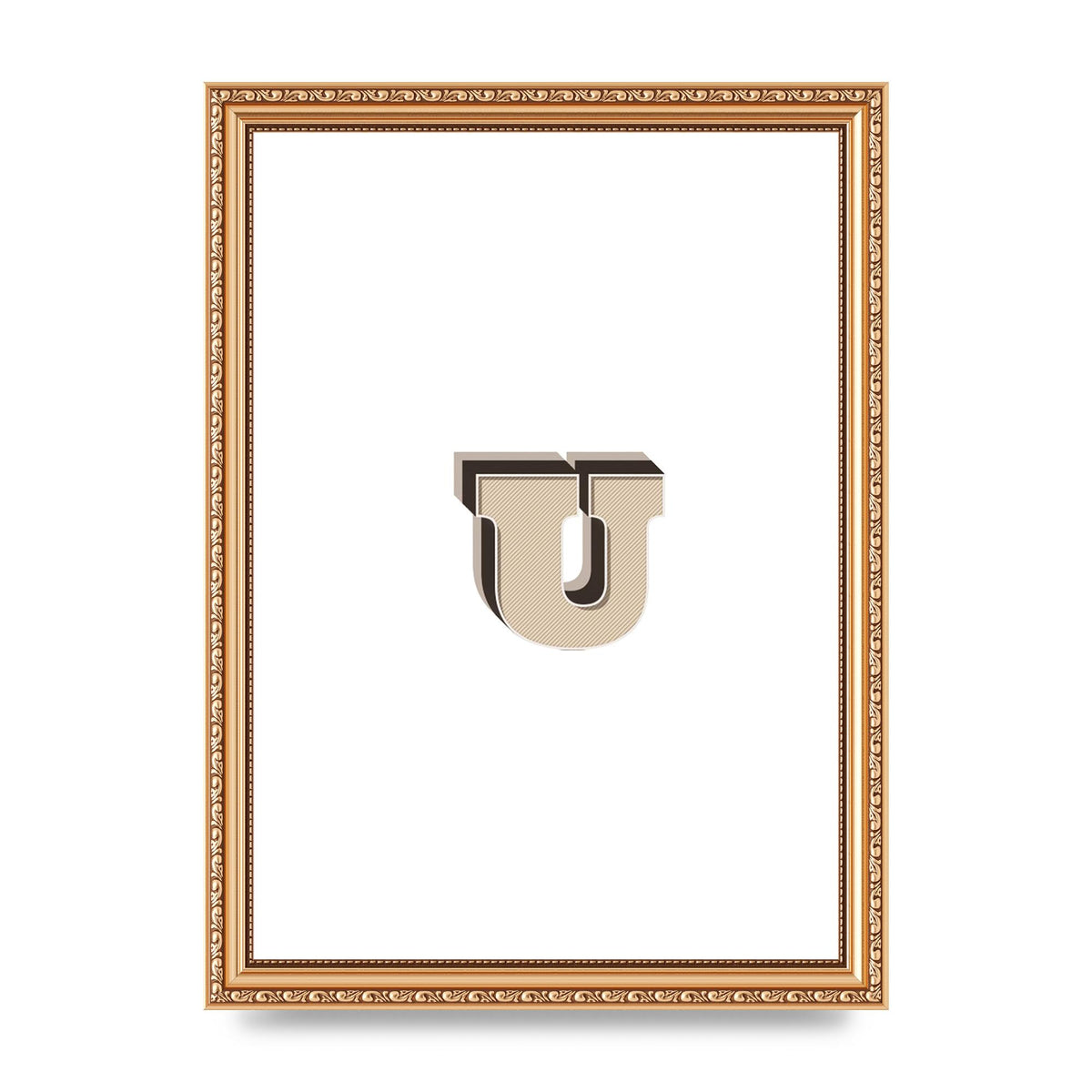 Alphabet Mix Match U" Art For The Home - A4 framed