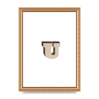 Alphabet Mix Match U" Art For The Home - A4 framed