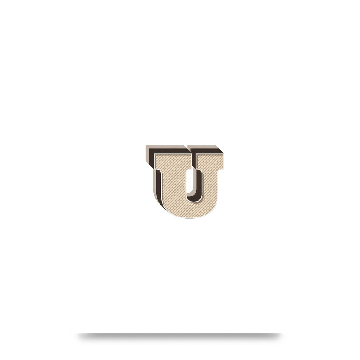 Alphabet Mix Match U" Art For The Home - unframed print
